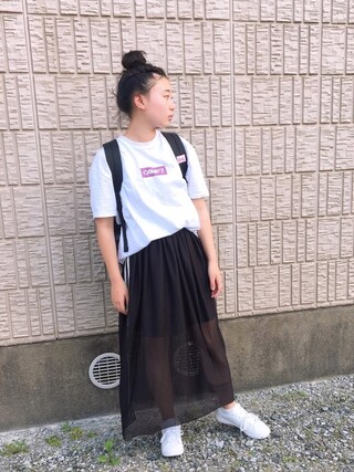 aya☆yui使用「LOVETOXIC（ラインチュールロングスカート）」的時尚穿搭