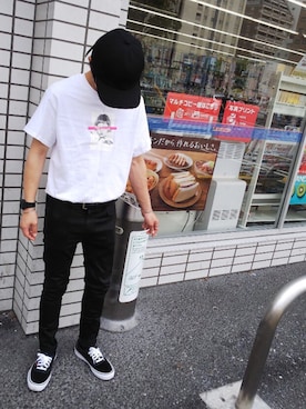 「VICTIM（ヴィクティム）のアイテム（キャップ）」を使った、yusukeさん（メンズ・165cm）の秋コーディネート