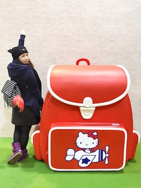 「アイテム（キーケース/キーアクセサリー、レッド系）」を使った、NV Tsengさん（レディース・152cm）の夏コーディネート