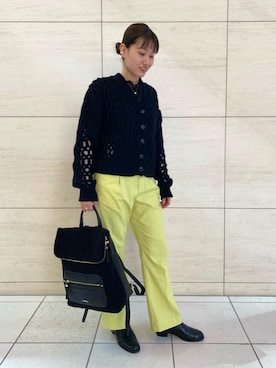 「FIORELLI（フィオレッリ）のアイテム（バッグ）」を使った、中井　オデット エ オディール スタッフさん（レディース・157cm）の秋コーディネート