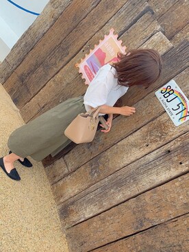 「海」｜「アイテム（パンプス）」を使った、yuuさん（レディース・150cm）の夏コーディネート