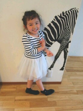 ANRIさん（キッズ・100cm）の春コーディネート