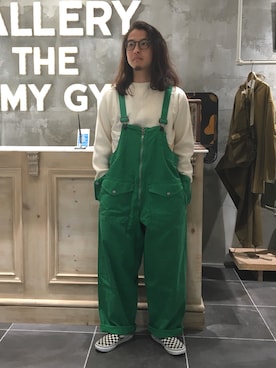 「Nigel Cabourn（ナイジェルケーボン）のアイテム」を使った、OGさん（メンズ・172cm）の春コーディネート