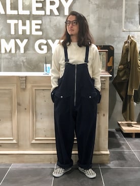 「Nigel Cabourn（ナイジェルケーボン）のアイテム（パンツ）」を使った、OGさん（メンズ・172cm）の春コーディネート