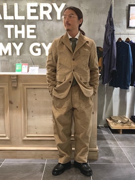「Nigel Cabourn（ナイジェルケーボン）のアイテム」を使った、OGさん（メンズ・172cm）の秋コーディネート
