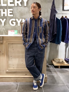 「Nigel Cabourn（ナイジェルケーボン）のアイテム」を使った、OGさん（メンズ・172cm）の秋コーディネート