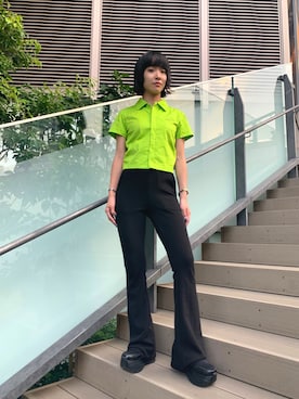 川島 円さん(レディース・159cm)の夏コーディネート