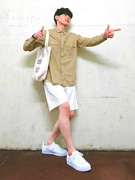 「JOEY FACTORY（ジョーイファクトリー）のアイテム（パンツ）」を使った、じょりーさん（メンズ・170cm）の秋コーディネート