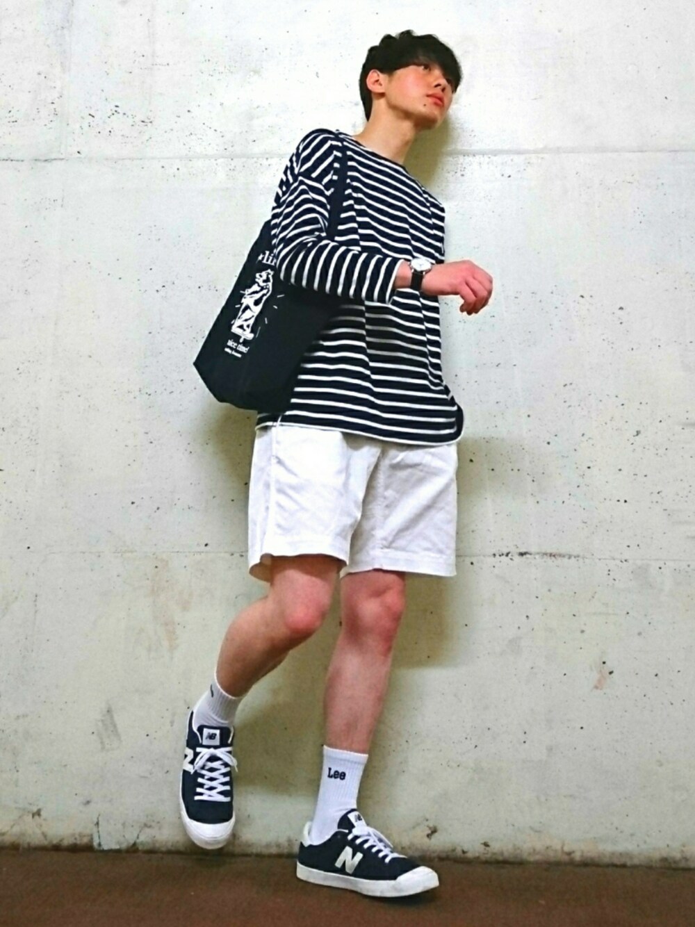 Leeのソックス/靴下を使った「ハーフパンツ」のメンズ人気