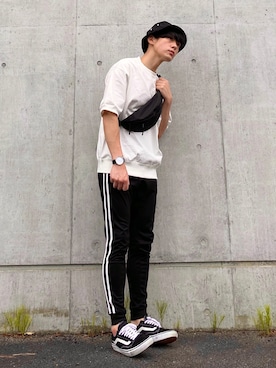 「KANGOL（カンゴール）のアイテム（パンツ）」を使った、じょりーさん（メンズ・170cm）の秋コーディネート