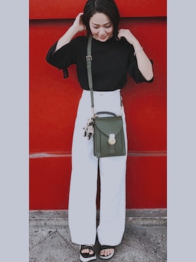 「ハイウェストデニム」｜⛄️ ゆんちゃろ ⛄️さん（レディース・162cm）の夏コーディネート