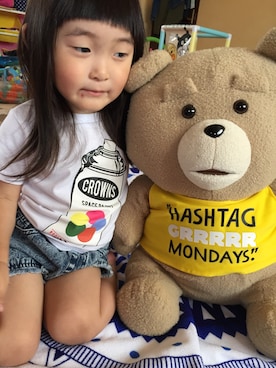 「Rodeo Crowns KIDS（ロデオクラウンズ　キッズ）のアイテム」を使った、makinecoさん（レディース・165cm）の夏コーディネート