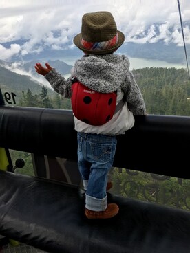 「JOE FRESH（フレッシュ）のアイテム」を使った、Uiさん（キッズ・61cm）の夏コーディネート