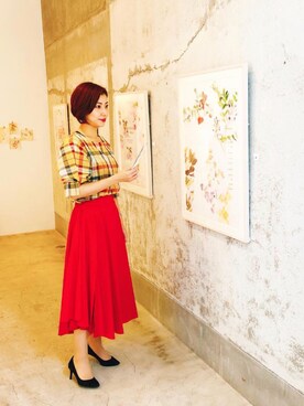 吉田亜理沙さん(レディース・167cm)の春コーディネート