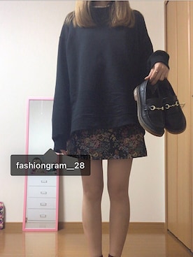 「お気に入りコーデ」｜「アイテム（スウェット）」を使った、かんなさん（レディース・163cm）の秋コーディネート