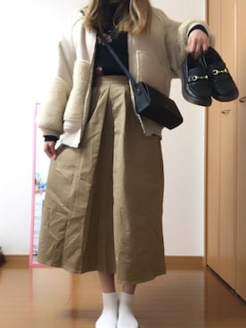 「cepo.」｜「アイテム（ブルゾン）」を使った、かんなさん（レディース・163cm）の冬コーディネート