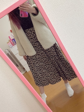 「w closet」｜「アイテム（ブルゾン）」を使った、かんなさん（レディース・163cm）の冬コーディネート