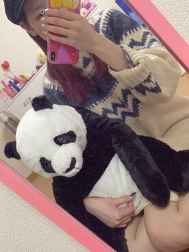 「アイテム（キャスケット）」を使った、かんなさん（レディース・163cm・10代）の冬コーディネート