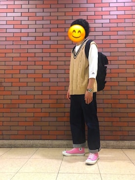 「LOGOS（ロゴス）のアイテム（トップス）」を使った、ころさん（メンズ・170cm）の夏コーディネート