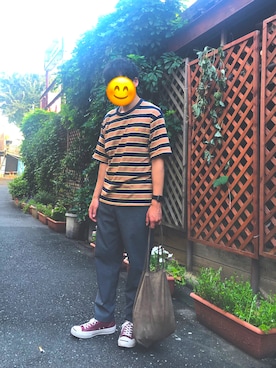 「CONVERSE TOKYO（コンバーストウキョウ）のアイテム（レッグウェア）」を使った、ころさん（メンズ・170cm）の秋コーディネート