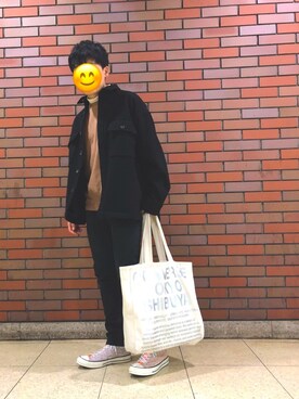 「CONVERSE TOKYO（コンバーストウキョウ）のアイテム（バッグ）」を使った、ころさん（メンズ・170cm）の秋コーディネート