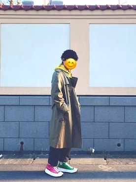 「CONVERSE TOKYO（コンバーストウキョウ）のアイテム（パンツ）」を使った、ころさん（メンズ・170cm）の春コーディネート
