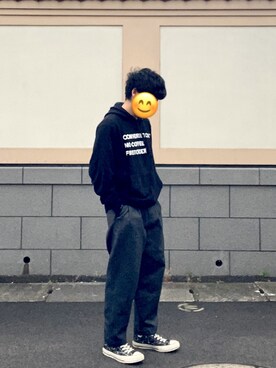 「CONVERSE TOKYO（コンバーストウキョウ）のアイテム（パンツ）」を使った、ころさん（メンズ・170cm）の春コーディネート