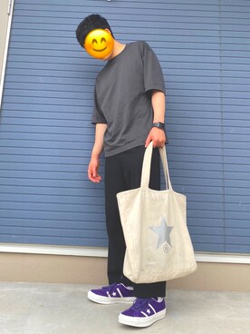 「CONVERSE TOKYO（コンバーストウキョウ）のアイテム（バッグ）」を使った、ころさん（メンズ・170cm）の夏コーディネート