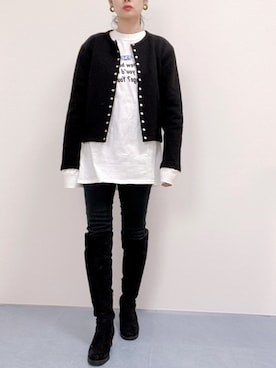 「Nothing special（ナッシングスペシャル）のアイテム」を使った、hooさん（レディース・163cm）の冬コーディネート