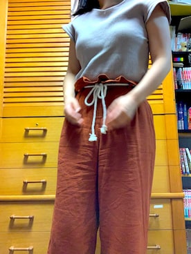 「e.r.g*（イーアールジー）のアイテム（トップス）」を使った、𝕞𝕚𝕚𝕚𝕚.𝟛𝟙𝟜 さん（レディース・162cm）の夏コーディネート