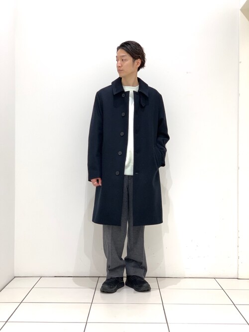 Takahiro Fujimoto｜Mackintoshのステンカラーコートを使ったコーディネート - WEAR