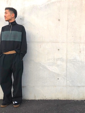 「H&M（エイチ・アンド・エム）のアイテム（ジャージ）」を使った、kingさん（メンズ・172cm）の秋コーディネート