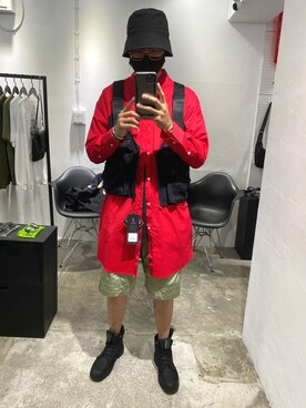 「wisdom（ウィズダム）のアイテム（トップス）」を使った、ctboi さん（メンズ・175cm）の夏コーディネート