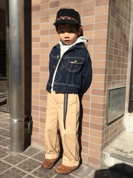 「ヒラキ（ヒラキ）のアイテム（ブーツ）」を使った、yusukeさん（メンズ・173cm）の冬コーディネート