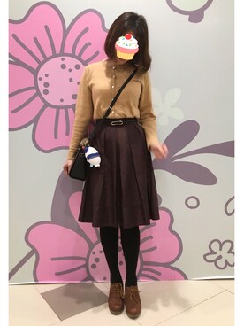 「アイテム（おもちゃ、ホワイト系）」を使った、Ododo-Sさん（レディース・158cm）の冬コーディネート