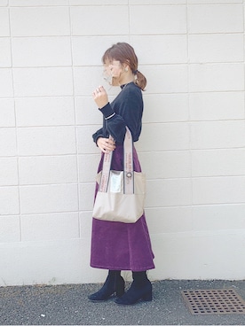 ayami◡̈⃝︎⋆︎*さん(レディース・159cm)の秋コーディネート