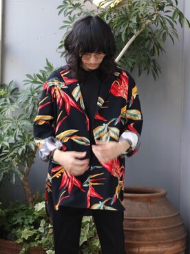 「ROBES&CONFECTIONS（ローブスコンフェクションズ）のアイテム（ジャケット/アウター）」を使った、平岩悠人　吾亦紅さん（メンズ・175cm）の夏コーディネート