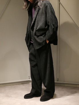 「WhoWhat（フーワット）のアイテム（ジャケット/アウター）」を使った、平岩悠人　吾亦紅さん（メンズ・175cm）の秋コーディネート