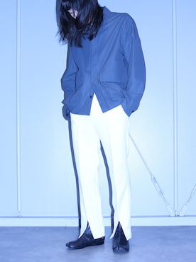 「URU（ウル）のアイテム（ブルゾン）」を使った、平岩悠人　吾亦紅さん（メンズ・175cm）の秋コーディネート