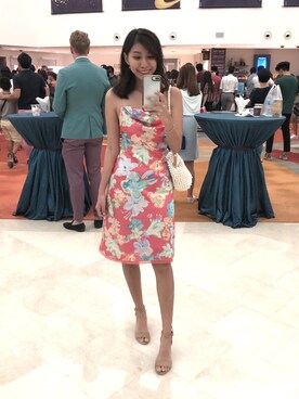 「アイテム（ドレス、ピンク系）」を使った、ilydaさん（レディース・163cm）の夏コーディネート