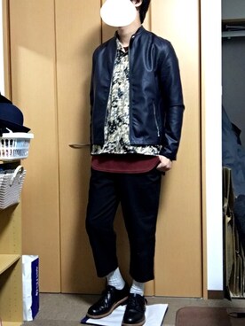 「Burner（バーナー）のアイテム（ジャケット/アウター）」を使った、ナオさん（メンズ・179cm）の秋コーディネート