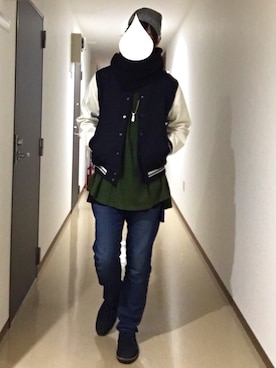 「チャイハネ（チャイハネ）のアイテム（アンサンブル）」を使った、ナオさん（メンズ・179cm）の冬コーディネート