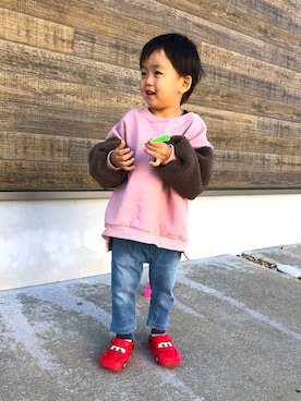 ISSAさん（キッズ・90cm）の秋コーディネート