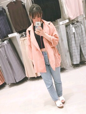 「SpRay（スプレイ）のアイテム（その他アウター）」を使った、michonさん（レディース・148cm）の夏コーディネート
