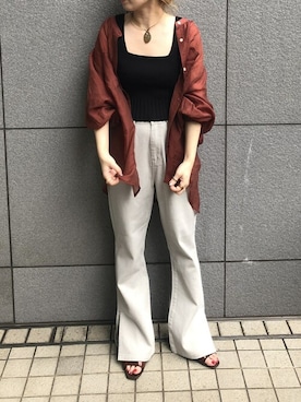 「RETRO GIRL（レトロガール）のアイテム（パンツ）」を使った、RETROGIRLさん（レディース・155cm）の夏コーディネート