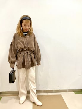 「RETRO GIRL（レトロガール）のアイテム（パンツ）」を使った、RETROGIRLさん（レディース・155cm）の秋コーディネート