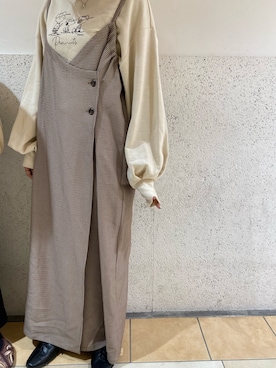 Retro Girl レトロガールのワンピース ブラウン 茶色系 コーディネート Zozotown