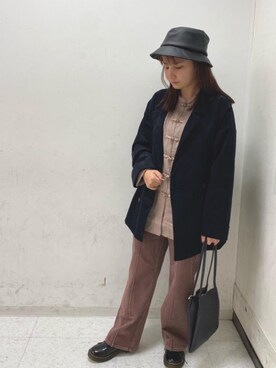 「センターステッチ」｜RETROGIRLさん（レディース・152cm）の秋コーディネート
