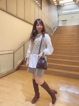 「RETRO GIRL（レトロガール）のアイテム（バッグ）」を使った、RETROGIRLさん（レディース・159cm）の秋コーディネート