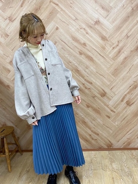「RETRO GIRL（レトロガール）のアイテム（その他アウター）」を使った、RETROGIRLさん（レディース・157cm）の秋コーディネート
